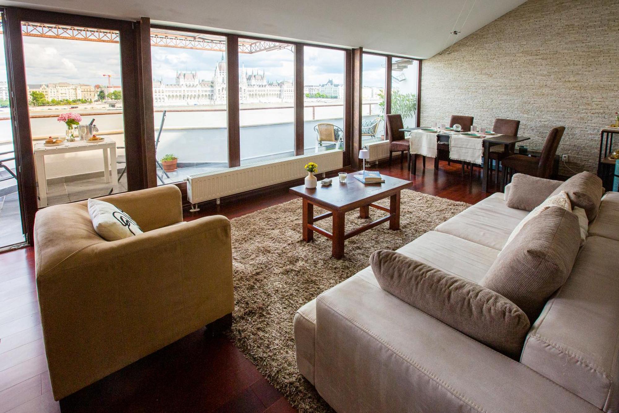 Panorama View Rooftop 3br Terrace Appartement Budapest